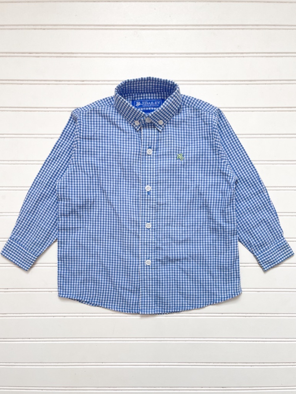 J BAILEY EUC Gigham Performance Button Down Shirt